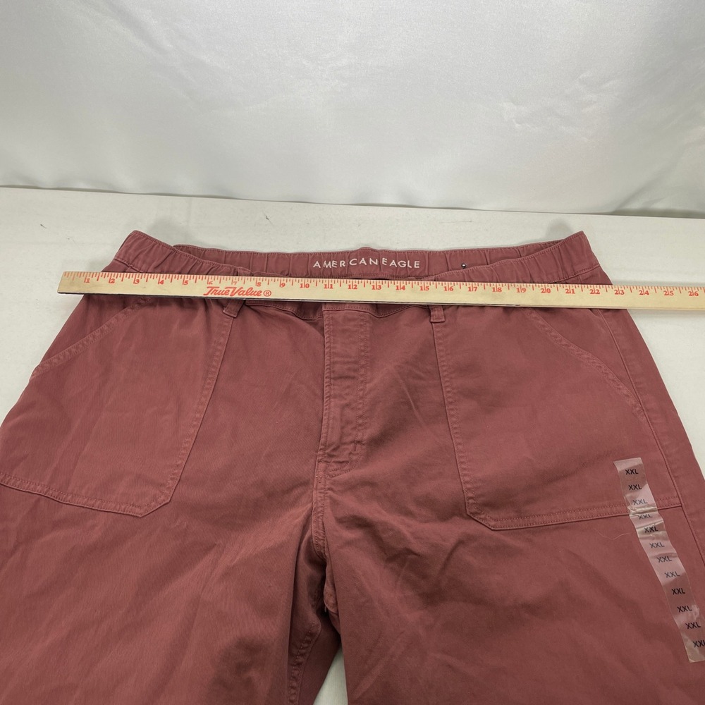 American Eagle Utility Brick Red Stretch High Rise Wide Leg Pants Womens XXL NWT - Picture 10 of 11